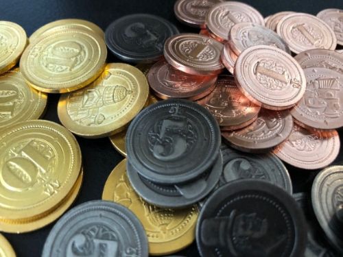Sleeve Kings 50 Metal Industrial Coin Board Game Upgrade Set
